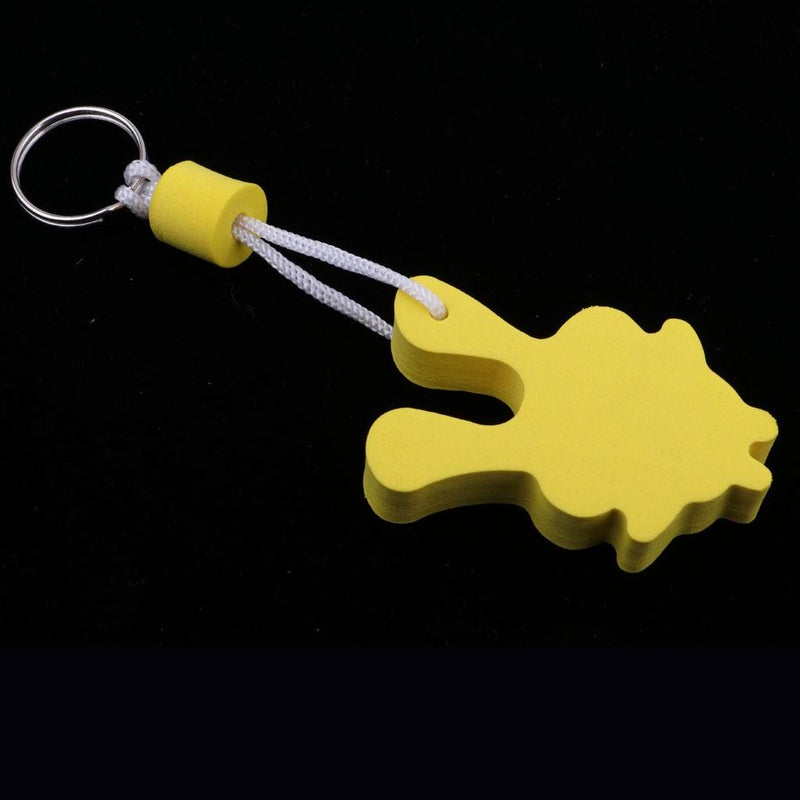 Yacht Sailing Boating Floating Key Ring Keyring Key Chain Rabbit Yellow - Image 5