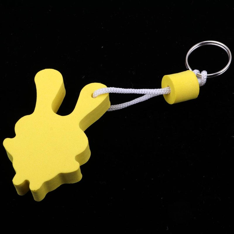 Yacht Sailing Boating Floating Key Ring Keyring Key Chain Rabbit Yellow - Image 1