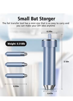 SYOSI 3 in 1 Foil Transfer Kit, Foil Transfer Tool Replacement, Suitable for Maker /3, Explore, Explore One & Explore Air 2/3, Including Fine, Medium, Bold Blades (Blue)  - Image 5