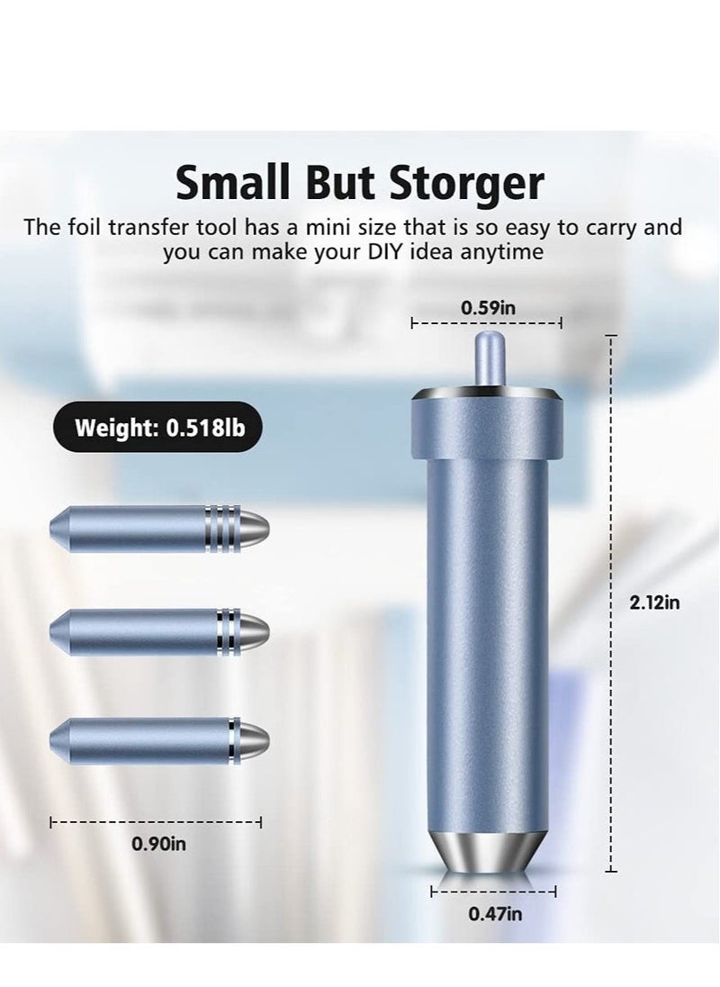 SYOSI - 3 in 1 Foil Transfer Kit, Foil Transfer Tool Replacement, Suitable for Maker /3, Explore, Explore One & Explore Air 2/3, Including Fine, Medium, Bold Blades (Blue) - Image 1
