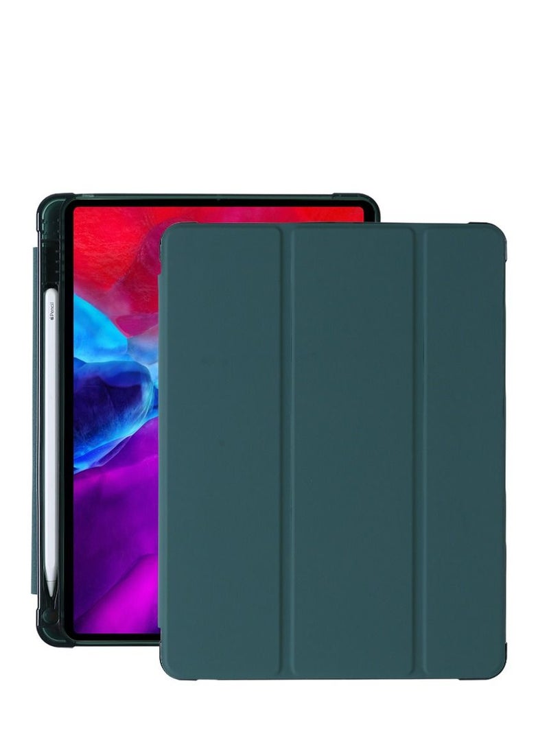 Loquat Protective Case With Pen Slot For Green iPad 