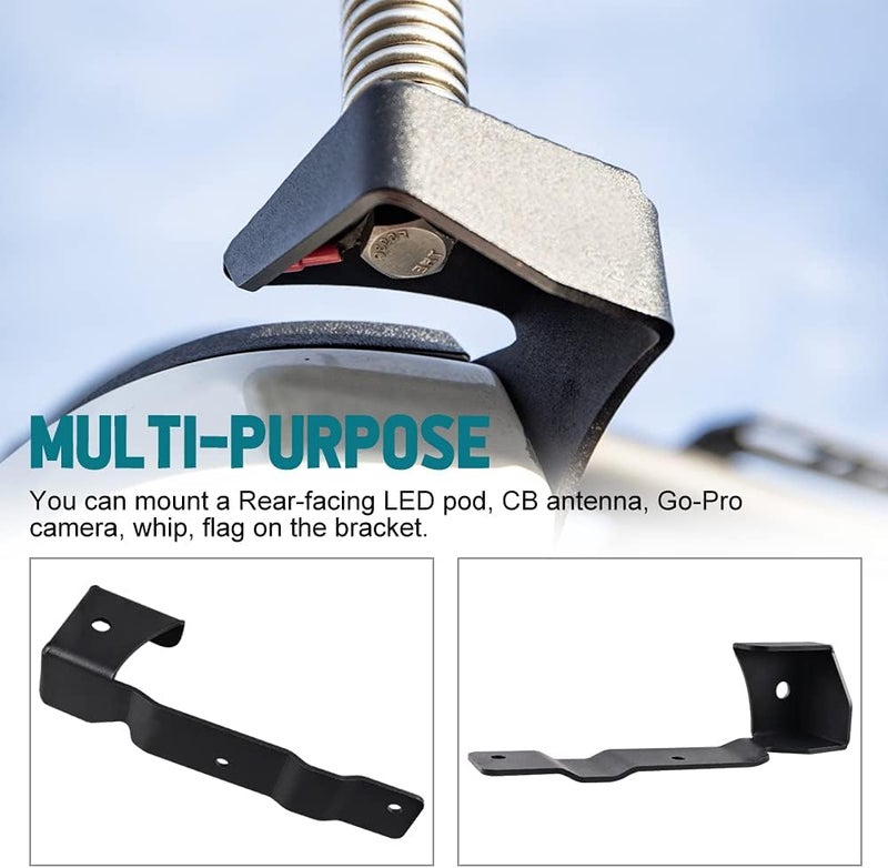 NORTHYUN samman LED Pod Mount CB Antenna Whip Flag Mounting Bracket Compatible with Toyota Tacoma 2016+ Driver Side 1PC Fine detail - Image 4