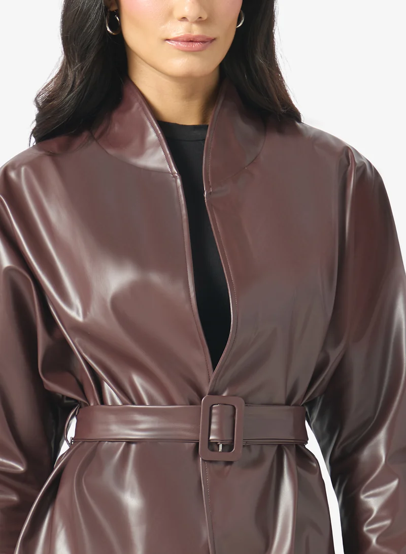 Ella  PU Coat for Women | Best Price UAE