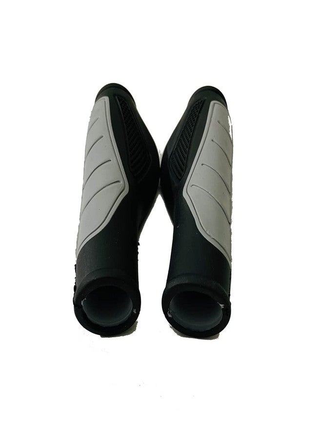 Shrenik Cycle Mudguard Grip Set Combo Compatible 26, 27.5, 29 Inch Cycle Flying Bicycle Fender Plastic Front Back || Handlebar Grip Soft Rubber Non Toxic 12.5cm || Color Grey - Image 3