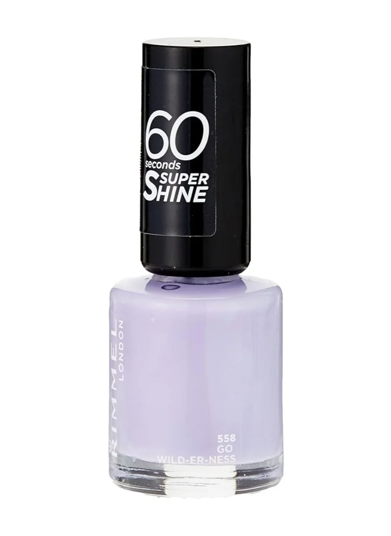 RIMMEL LONDON Rimmel 60 Seconds Super Shine Nail Polish – 558 – Go Wild-Er-Ness, 8ml