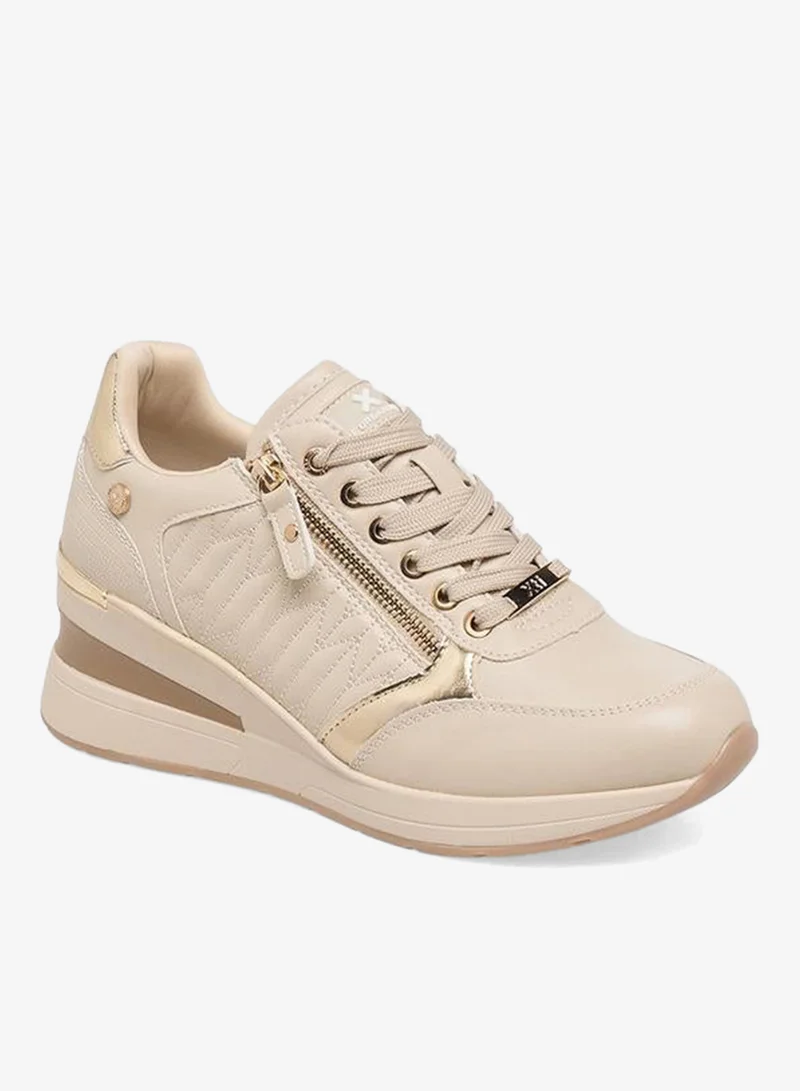 إكستي Women Panelled Wedge Heel Ankle Sneakers