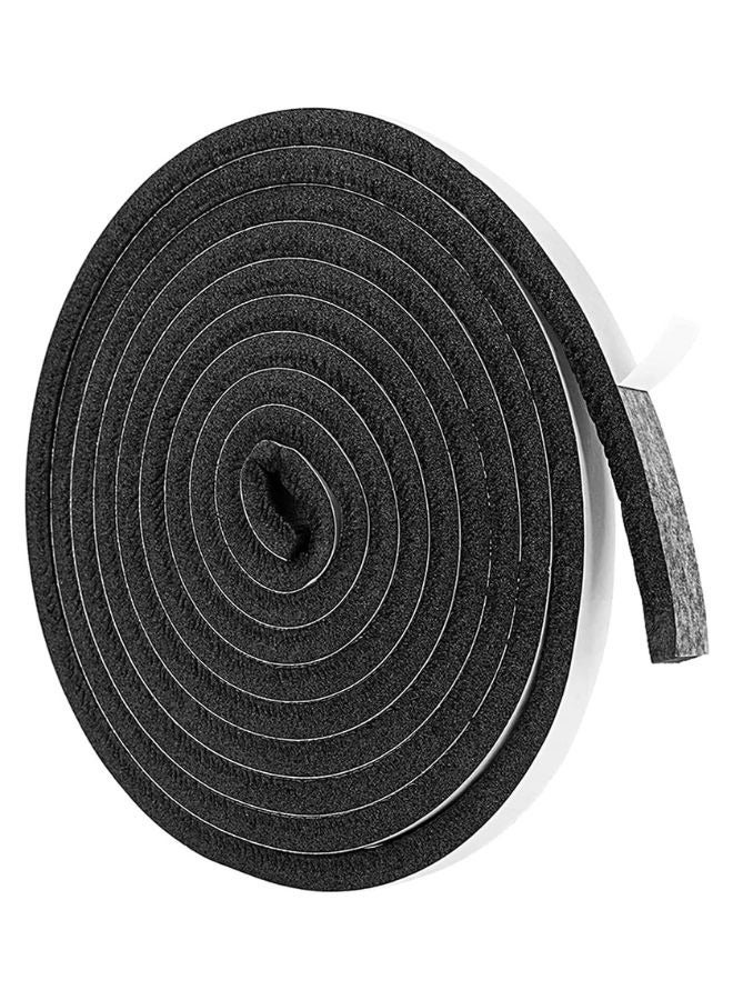 Zimtal Foam Weather Seal Strip for Sliding Windows, Doors Frame Side, Pile Self Adhesive Window Seal Tape for Door Draft Stopper, SoundProof Winter Insulation, Size (10mm*12mm*6m) BLACK - Image 1