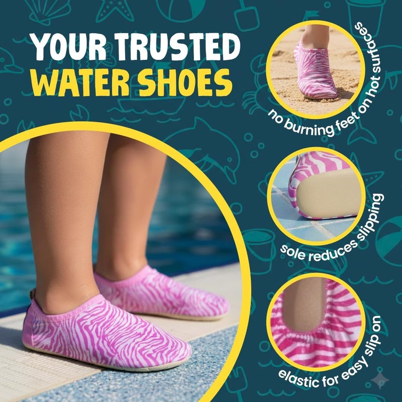 Slipstop Detachable clean AntiSlip Shoes for Kids - Quick-Dry Aqua Socks Beach Shoes for Kids - Barefoot Shoes for Water Sports Yoga Exercise All user friendly build - Image 2