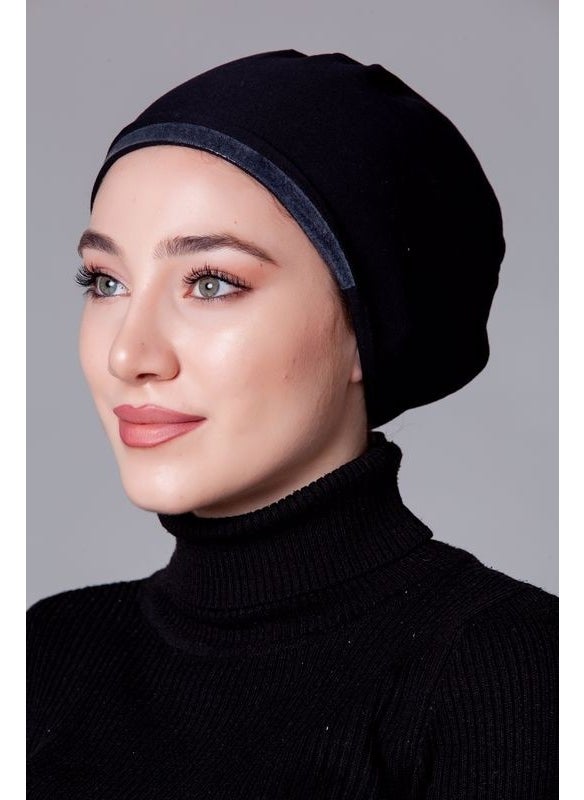 Nanak قبعة خفيفة من القطن الأسود غير قابلة للانزلاق  - Image 3
