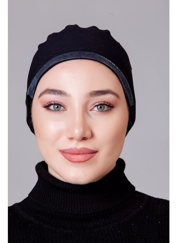 Nanak قبعة خفيفة من القطن الأسود غير قابلة للانزلاق  - Image 4