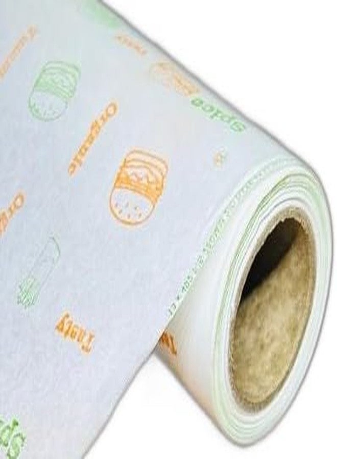 Baekence 25 Meters Food Wrapping Paper Roll Non-Stick Butter Wrapping Paper. Food Wrapping Paper, Parchment Paper (12" x 25), Pack of 1 - Image 1