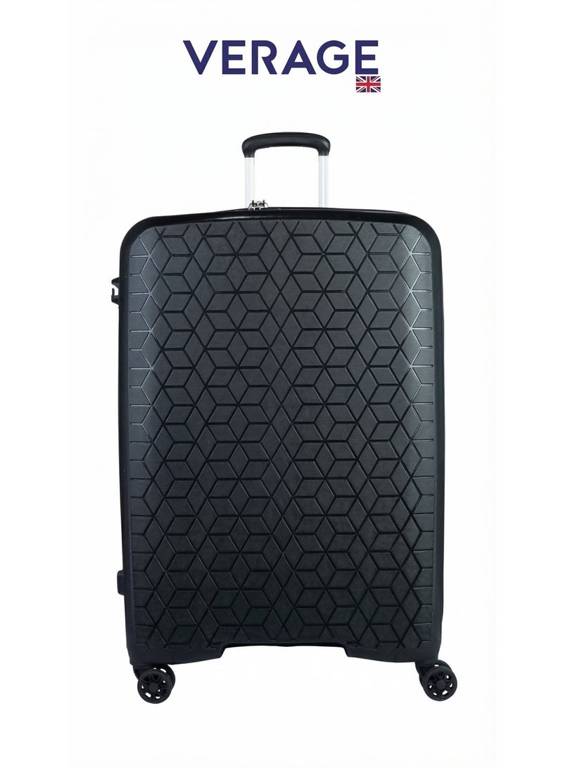 VERAGE Unbreakable Luggage Expandable Hardside Suitcase Large Black - Image 1