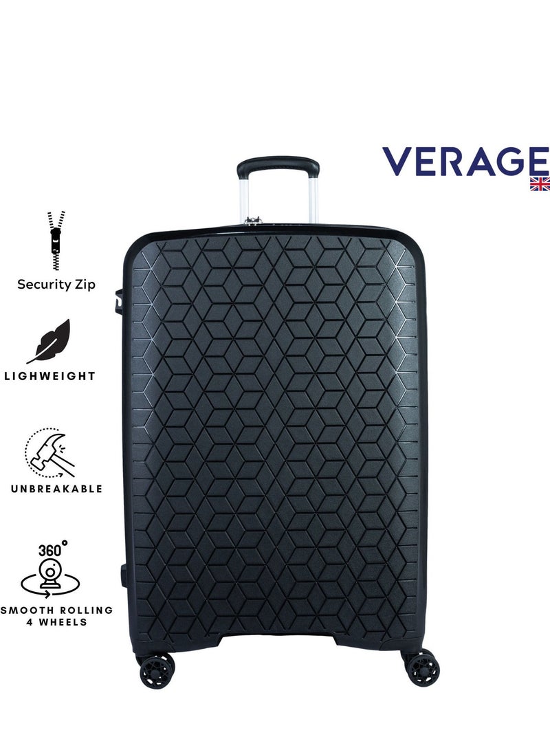 VERAGE Unbreakable Luggage Expandable Hardside Suitcase Large Black - Image 2