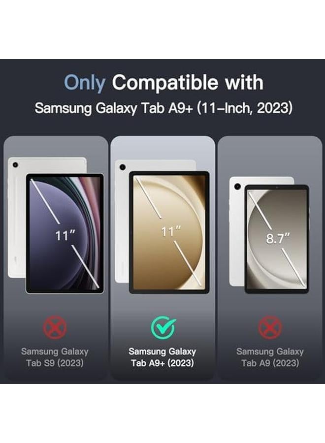 Jetech Clear Case For Samsung Galaxy Tab A9 Plus A9+ 11 Inch Anti Yellowing Transparent Shockproof Slim Tablet Cover With Hard Pc Back And Soft Tpu Bumper Clear - Image 2