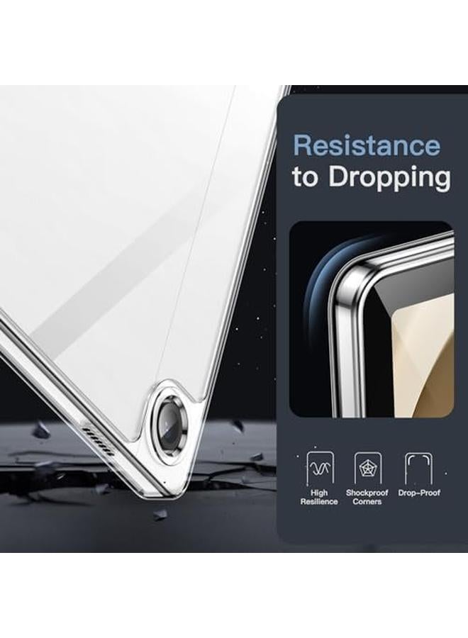 Jetech Clear Case For Samsung Galaxy Tab A9 Plus A9+ 11 Inch Anti Yellowing Transparent Shockproof Slim Tablet Cover With Hard Pc Back And Soft Tpu Bumper Clear - Image 4