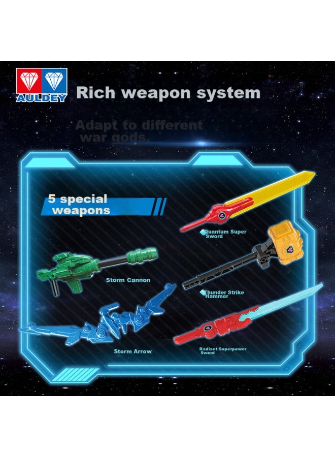 Auldey Quantum Team Transforming Robot, Large-sized Combining Mecha Quantum Warrior, Children's Toy, Birthday Gift For Boys - Image 2