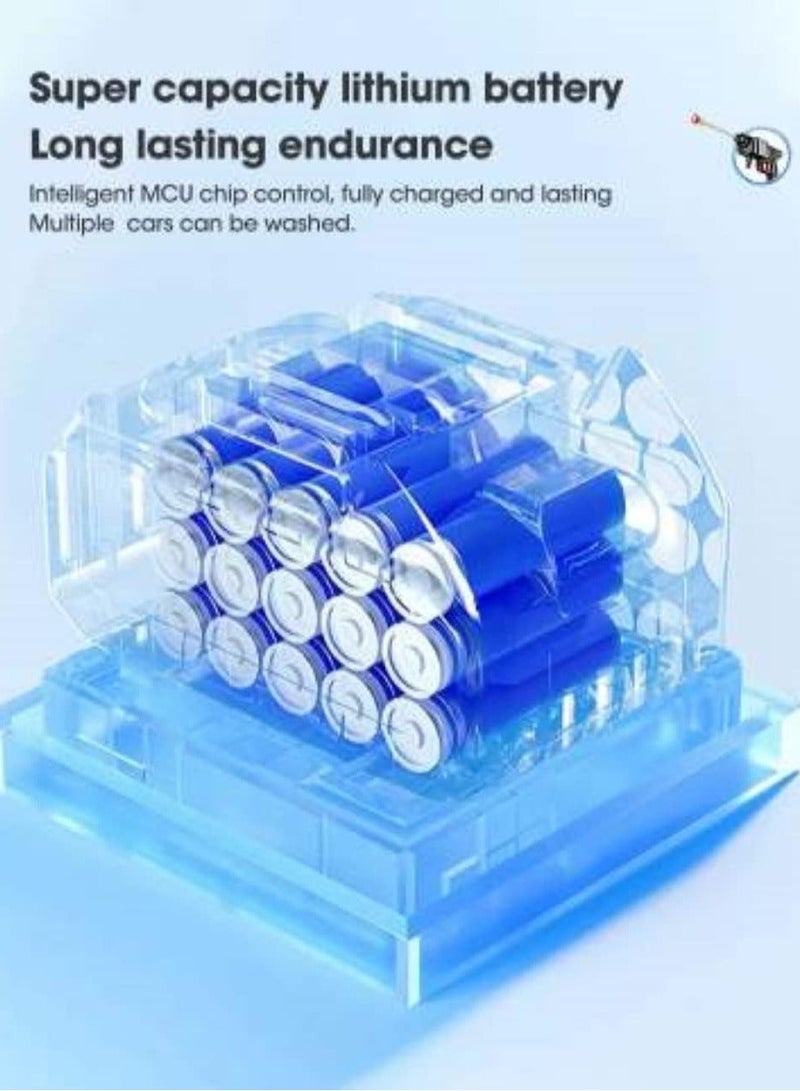 مضخة غسيل السيارات اللاسلكية المحمولة  مع طقم ملحقات متكامل وحقيبة تخزين - Image 2