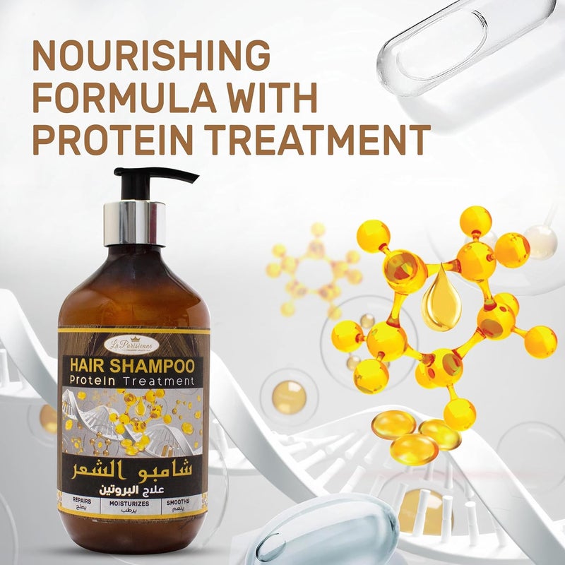 ECOLYTE+ La Parisienne Premium Luxury Hair Shampoo Protein Treatment - 500ml - Image 3