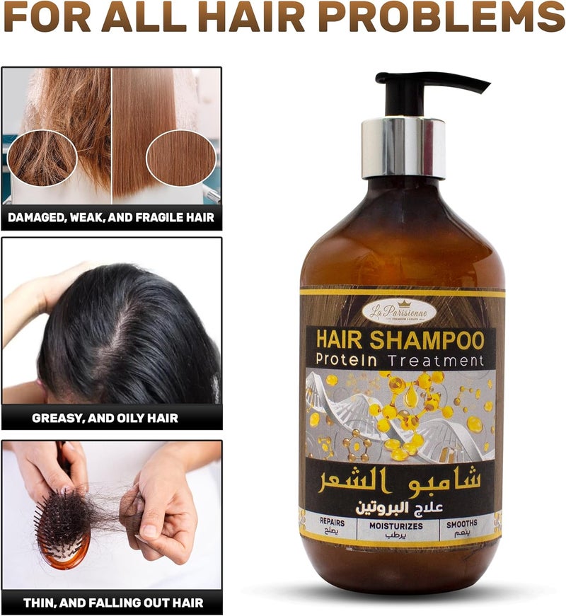 ECOLYTE+ La Parisienne Premium Luxury Hair Shampoo Protein Treatment - 500ml - Image 5