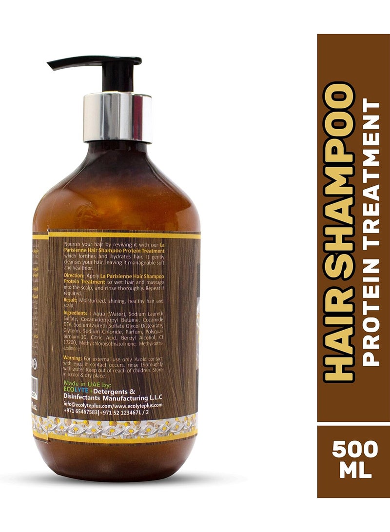ECOLYTE+ La Parisienne Premium Luxury Hair Shampoo Protein Treatment - 500ml - Image 2