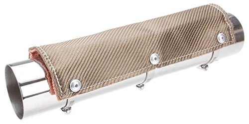 Design Engineering Titanium Pipe Shield 6" x 1' Exhaust Heat Shield – High-Temperature Resistant Exhaust Wrap Protection for Pipes and Tubes, Lightweight and Durable Heat Shielding - Image 2