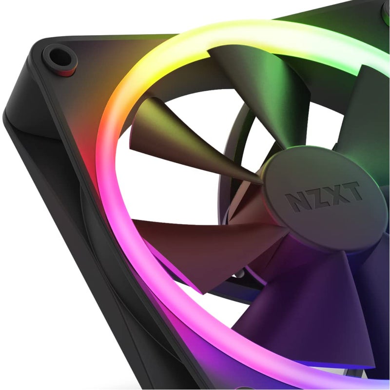 NZXT F120RGB - 120mm RGB Fans - Triple + RGB Lighting Controller - Black - Image 4