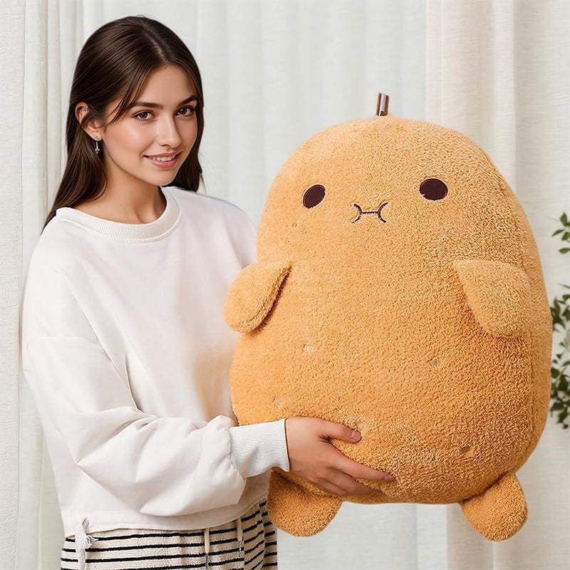 Labauxite Cute Potato Plush Toy Kawaii Potato Stuffed Doll Soft Stuffed Food Potato Plushie Pillow Toys Doll Kids Gifts (20.8In) - Image 1