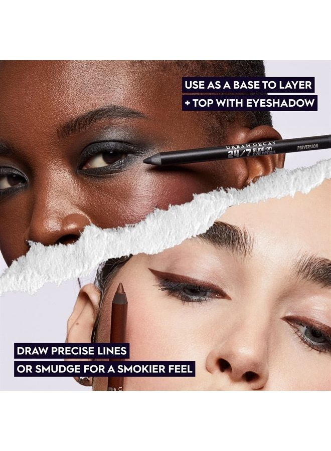 Urban Decay 24/7 Glide-On Waterproof Eyeliner Pencil - Long-Lasting, Ultra-Creamy & Blendable Formula - Sharpenable Tip – Viper (Metallic Purple with Glitter Finish) - 0.04 Oz - Image 2