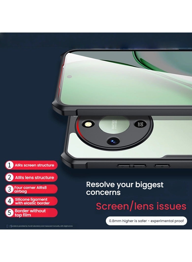 general Magnetic Case for honor x70 【Airbag Protection】 Case Camera Lens Protection PC+TPU Shockproof Protective Back Cover - Image 2