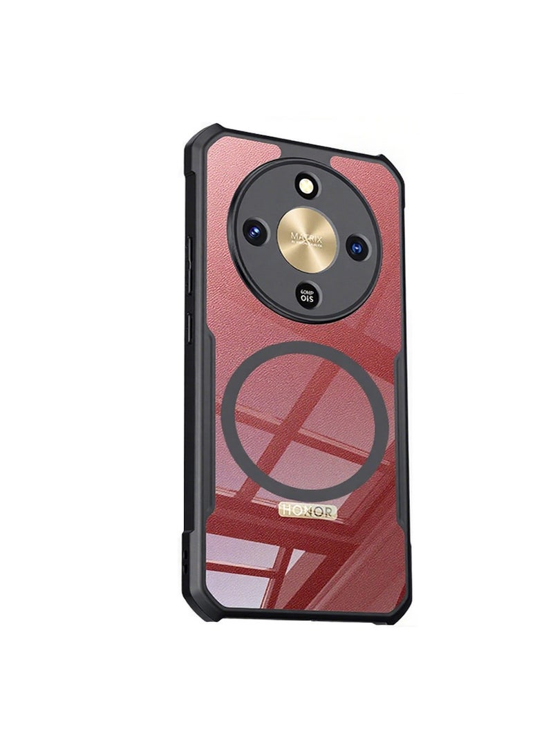 general Magnetic Case for honor x70 【Airbag Protection】 Case Camera Lens Protection PC+TPU Shockproof Protective Back Cover - Image 1