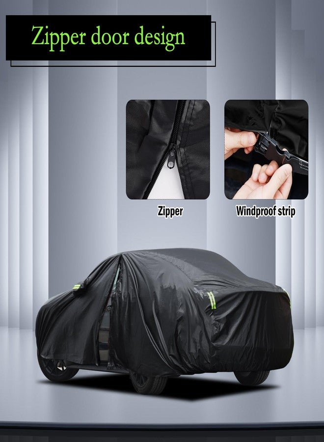 Migaven Car Cover Custom Fit for Ford Mustang 1994-2023, for Chevy Camaro 2010-2023, Waterproof All Weather Full Exterior Cover Rain Hail Sun Protector Car Cover with Door Zipper - Image 2