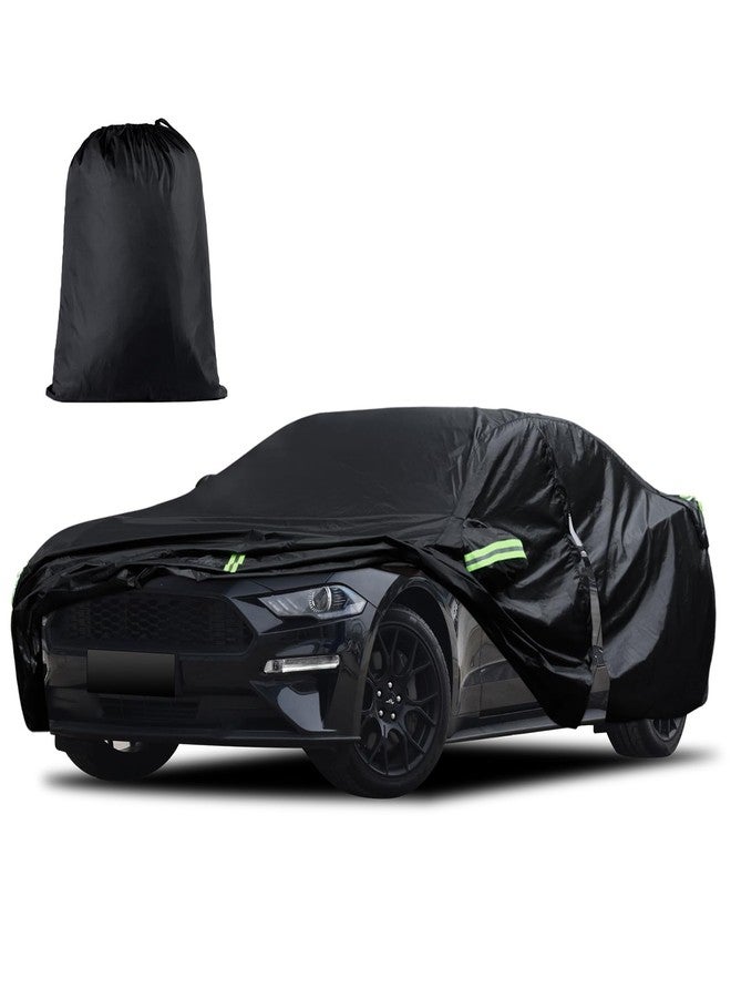Migaven Car Cover Custom Fit for Ford Mustang 1994-2023, for Chevy Camaro 2010-2023, Waterproof All Weather Full Exterior Cover Rain Hail Sun Protector Car Cover with Door Zipper - Image 1