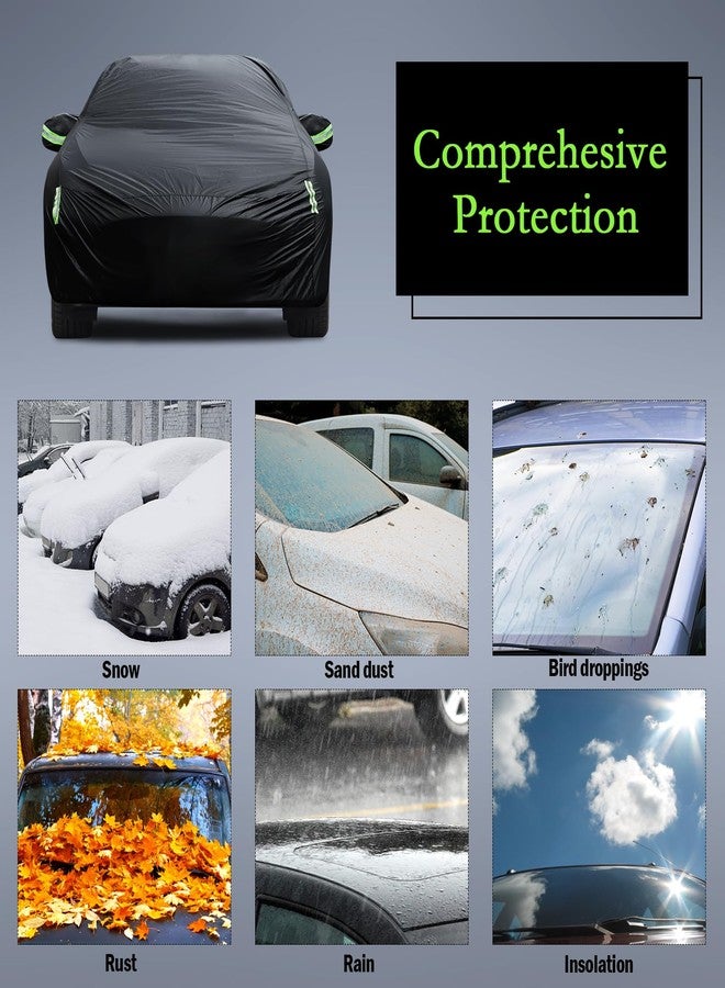 Migaven Car Cover Custom Fit for Ford Mustang 1994-2023, for Chevy Camaro 2010-2023, Waterproof All Weather Full Exterior Cover Rain Hail Sun Protector Car Cover with Door Zipper - Image 5