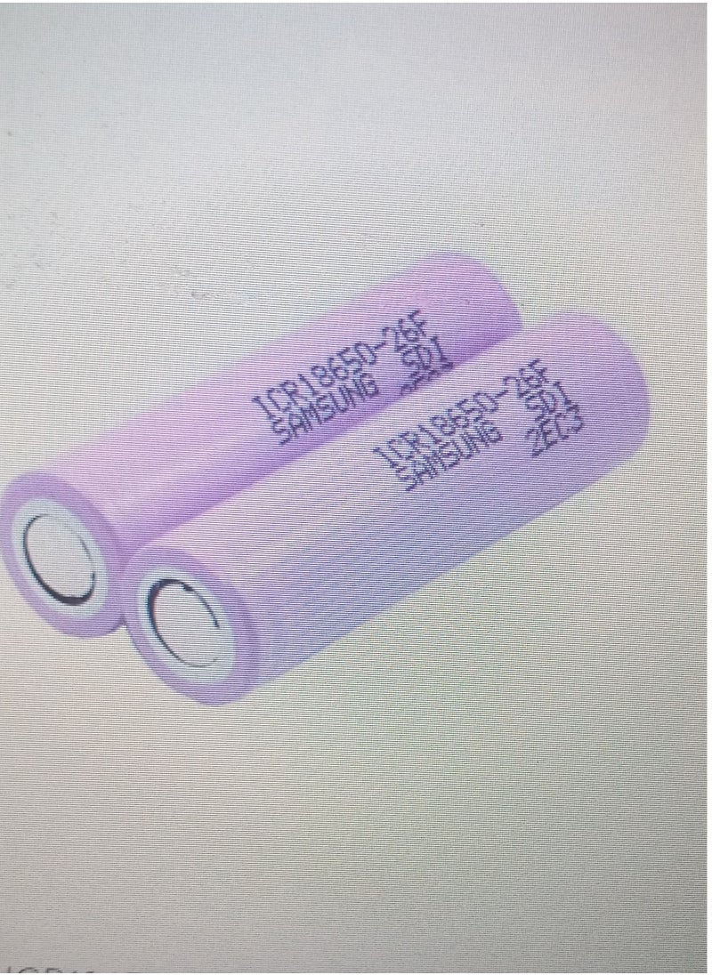 Geneaire - RE-Samsung ICR18650 -26F 2600mAh Rechargeable Battery - Image 1