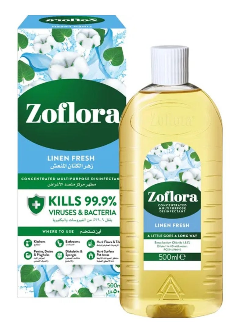 زوفلورا مطهر مركز متعدد الأغراض - كتان منعش 500 مل - Image 1
