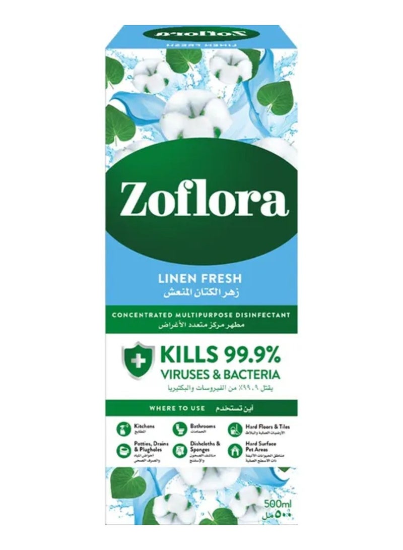 زوفلورا مطهر مركز متعدد الأغراض - كتان منعش 500 مل - Image 2