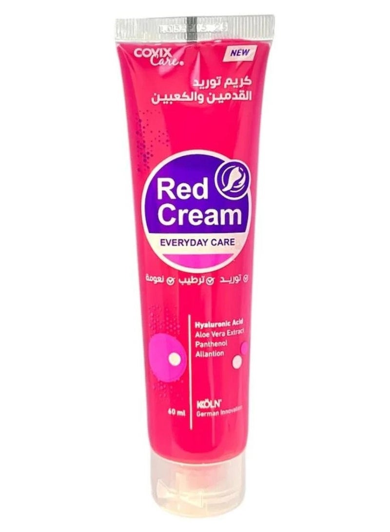 كوفيكس كير كريم أحمر لبشرة وردية مشرقة للقدم والكعب