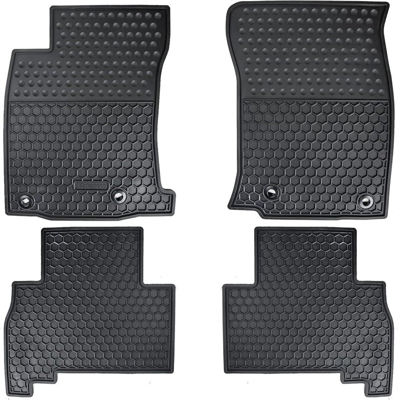 Matericuo حصائر أرضية السيارة مصممة خصيصًا لسيارة تويوتا 4Runner 2013-2024 / لكزس GX460 2014-2023، مطاط أسود كامل، حصائر بطانة السيارة، حماية لجميع الأحوال الجو��ة، ثقيلة الوزن، عديمة الرائحة - Image 1
