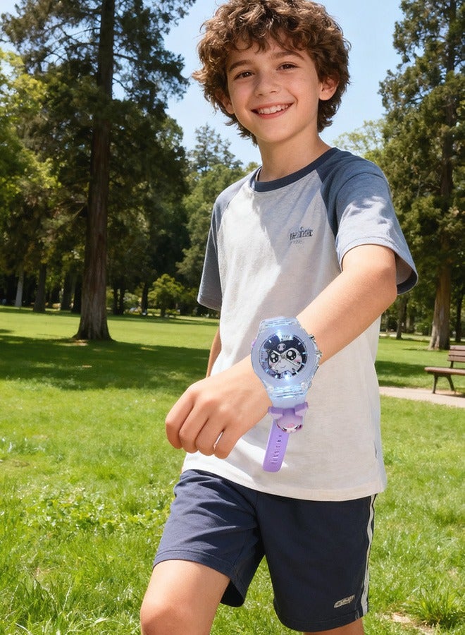 Kuromi Cartoon Digital Sport Watch (Silicone Wristwatch) – With Color Box, Best Gift for Boys & Girls Aged 3-11, Adjustable Strap, Clear Time Display at Night (Purple) - Image 4