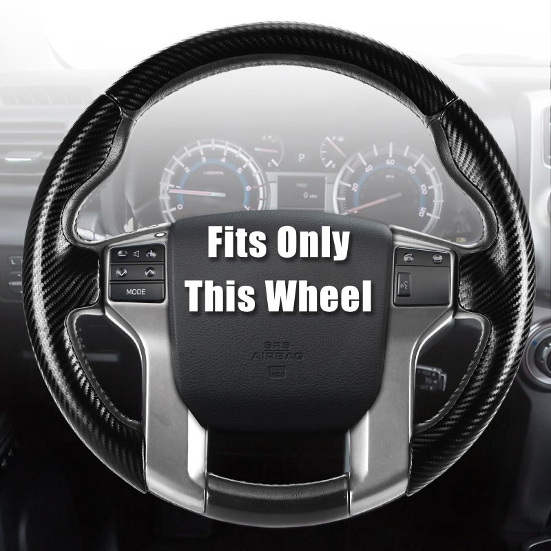 Aimato Customized Steering Wheel Cover for Toyota Tacoma 2012-2023/4Runner 2010-2024/Tundra 2014-2021/Sequoia 2014-2022 Thin,Anti-Slip,Scratch-Resistant Exclusive Car Accessory for Toyota - Image 1