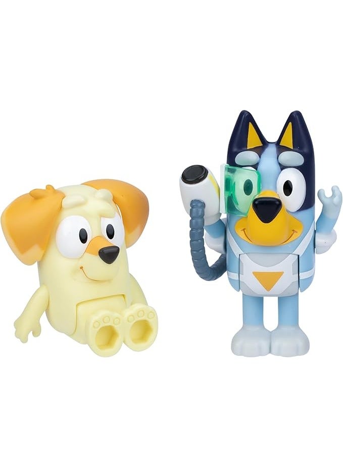 بلوي شخصيات بلووي حزمة من قطعتين – بدلة المفاجأة | 6.35 سم بلووي والجار تشاكي | ألعاب بلووي قابلة للتجميع للأطفال - Image 3