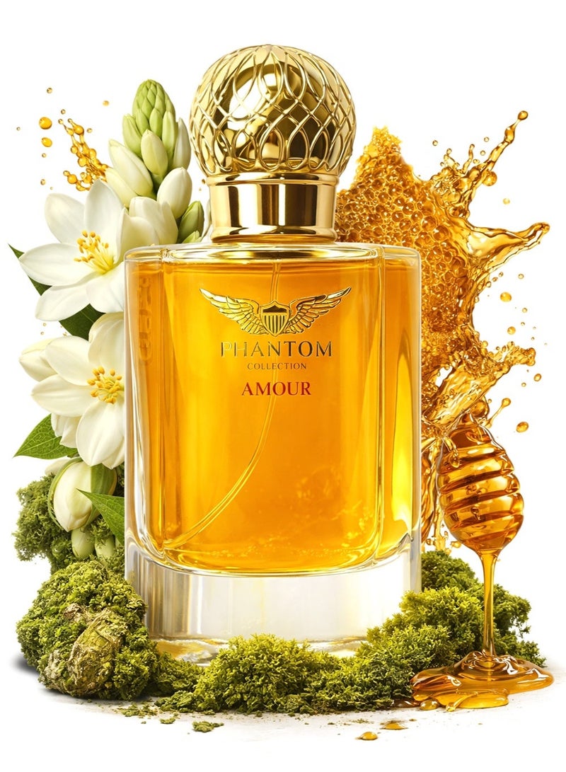 Linea De Bella Phantom Collection Amour EDP 100ml – Luxury Women’s Perfume with Floral & Soft Musk Notes, Long-Lasting - Image 1
