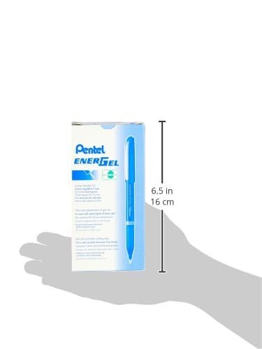 Pentel EnerGel NV Gel Ink Pen, (0.5mm), Fine Point Capped, Needle Tip, Blue Ink, Box of 12 (BLN25-C) - Image 3