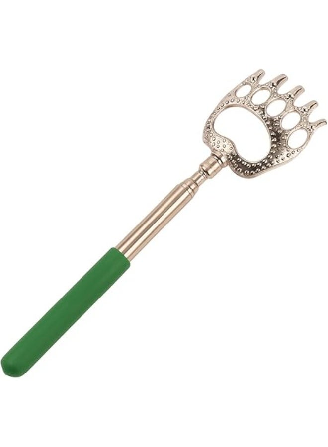 amazing.EGP The Back | Extendable Bear Claw Back Scratcher, 23" Stainless Steel, Rubber Handle, Black (Green) - Image 1