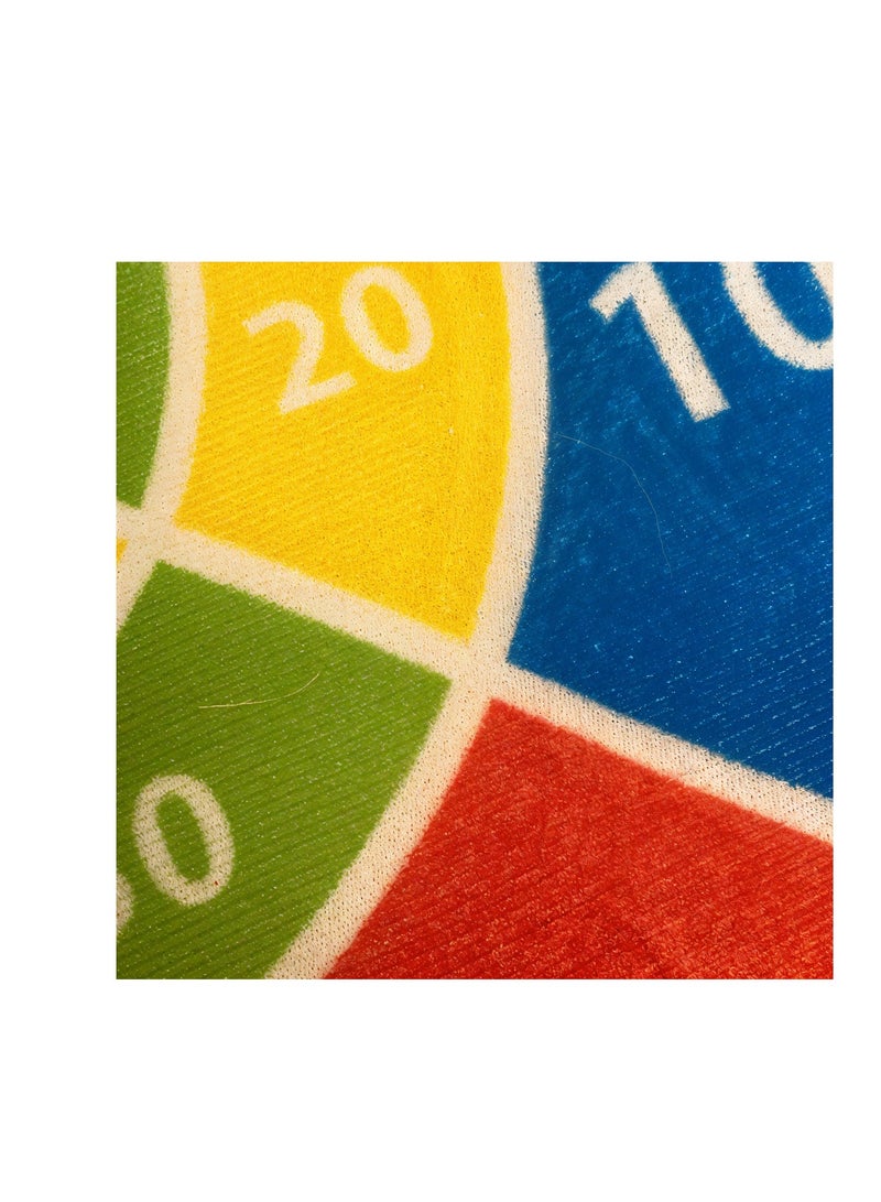 Playtive Hook & Loop Dartboard Game Set , Safe Kids Dartboard with 6 Soft Velcro Balls , Colorful Target Board for Indoor/Outdoor Fun , Skill Building Toy for Boys & Girls Age 3+  Lightweight, Portable & Child Safe Design - Image 3