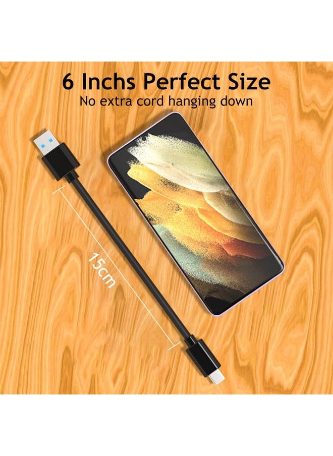 LDLrui - USB A to USB C 3.1/3.2 Gen 2 Cable 10Gbps Data Transfer (6inch/0.5FT), Short USB C SSD Cable with 60W QC 3.0 Fast Charging, Spare Cable for Samsung T7, SanDisk Extreme Portable SSD, Crucial X8, WD - Image 1