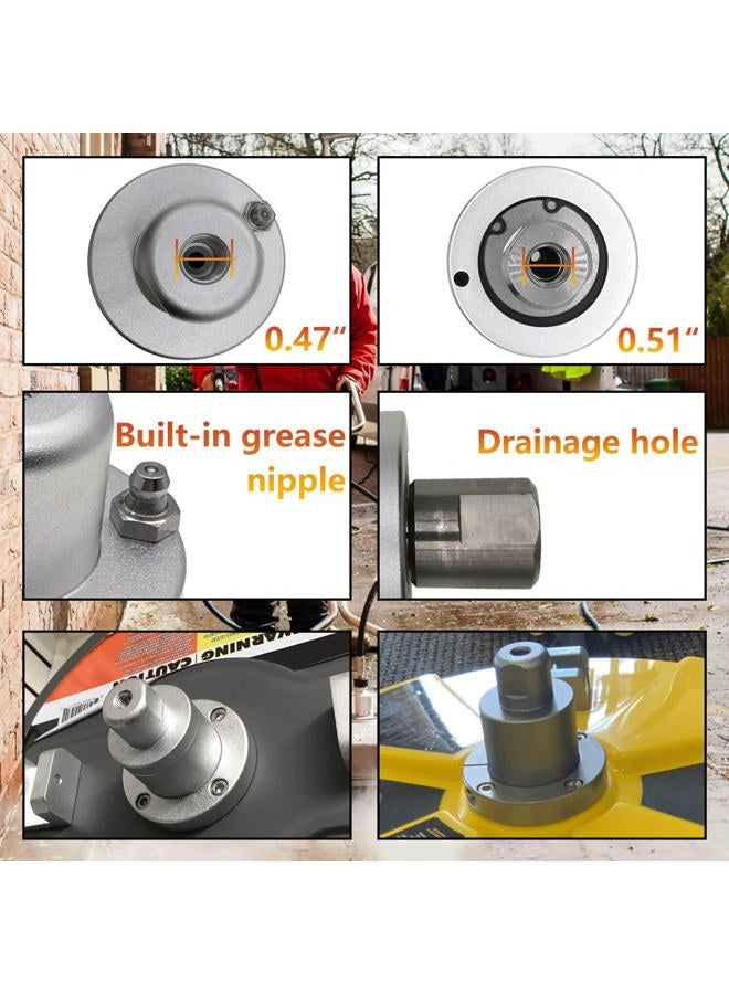 BSNOVT 85.790.004 Replacement Rotary Swivel Head,Fit for 16 in, 20 in, 22in, 24 in, 30in Surface Cleaner, Aluminum Surface Cleaner Swivel Head Use with Hot or Cold Water, 4000 PSI 8 GPM - Image 5