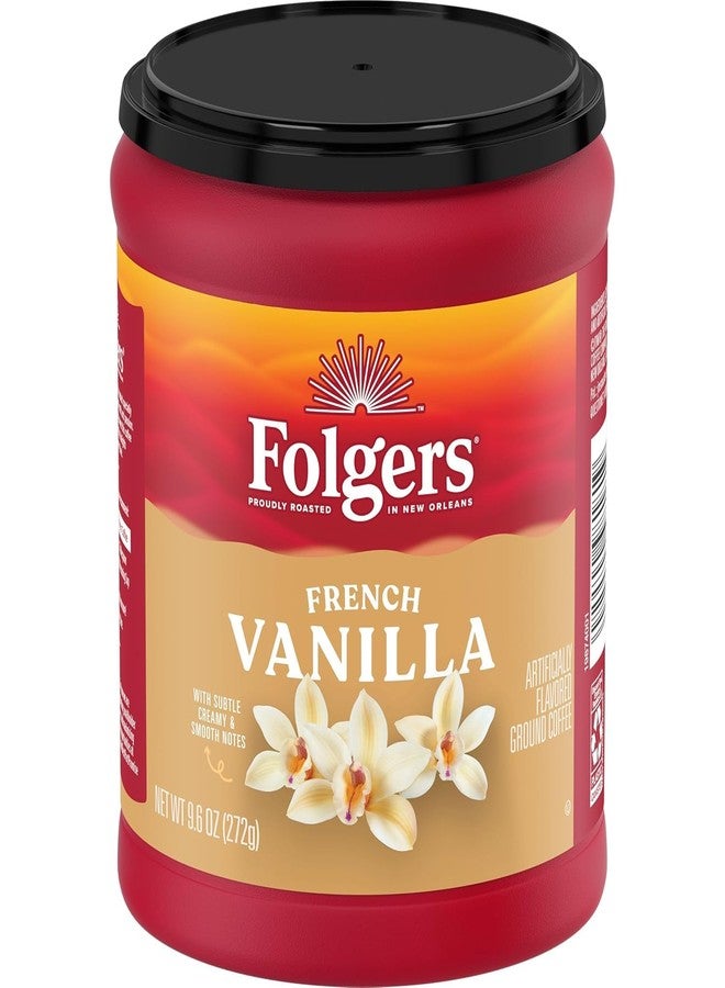 Folgers French Vanilla Ground Coffee, Smooth, Medium Roast Profile Combined With Sweet, Creamy Vanilla Notes 272g (Product Of USA) From DECADENT FOODS - Image 1