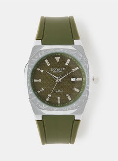 Royale Mega Round Shape Analog Wrist Watch RE222/15 - 40mm - Green  - Image 1