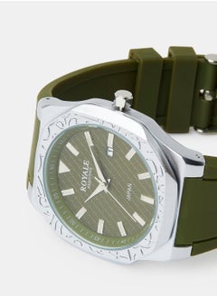 Royale Mega Round Shape Analog Wrist Watch RE222/15 - 40mm - Green  - Image 3